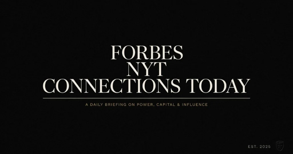 Forbes NYT Connections Today