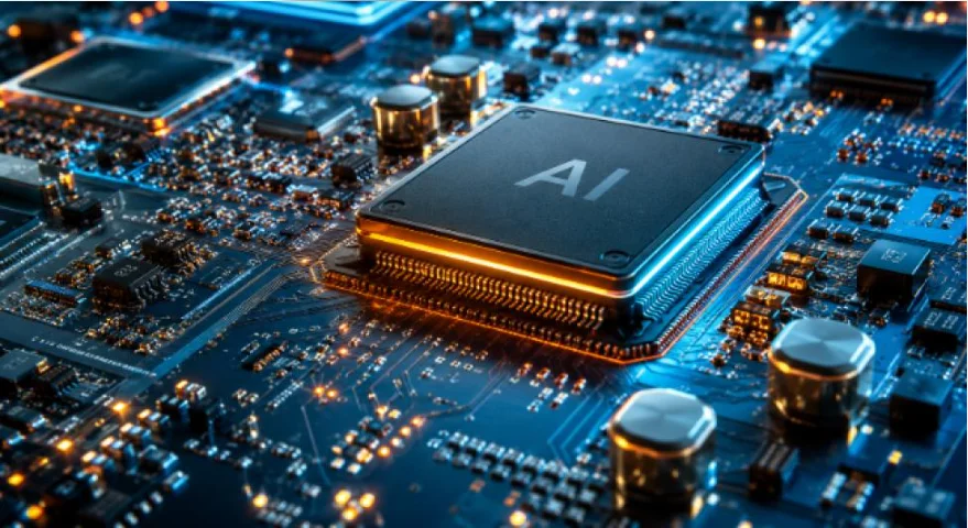 AI-powered computer technology and modern processor hardware