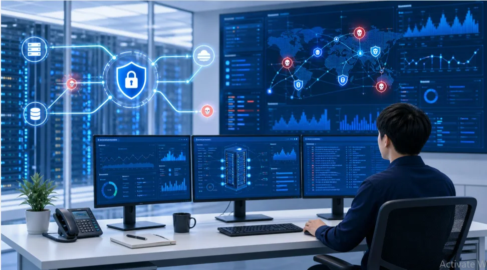 Cybersecurity monitoring tools used to protect computer networks and digital data